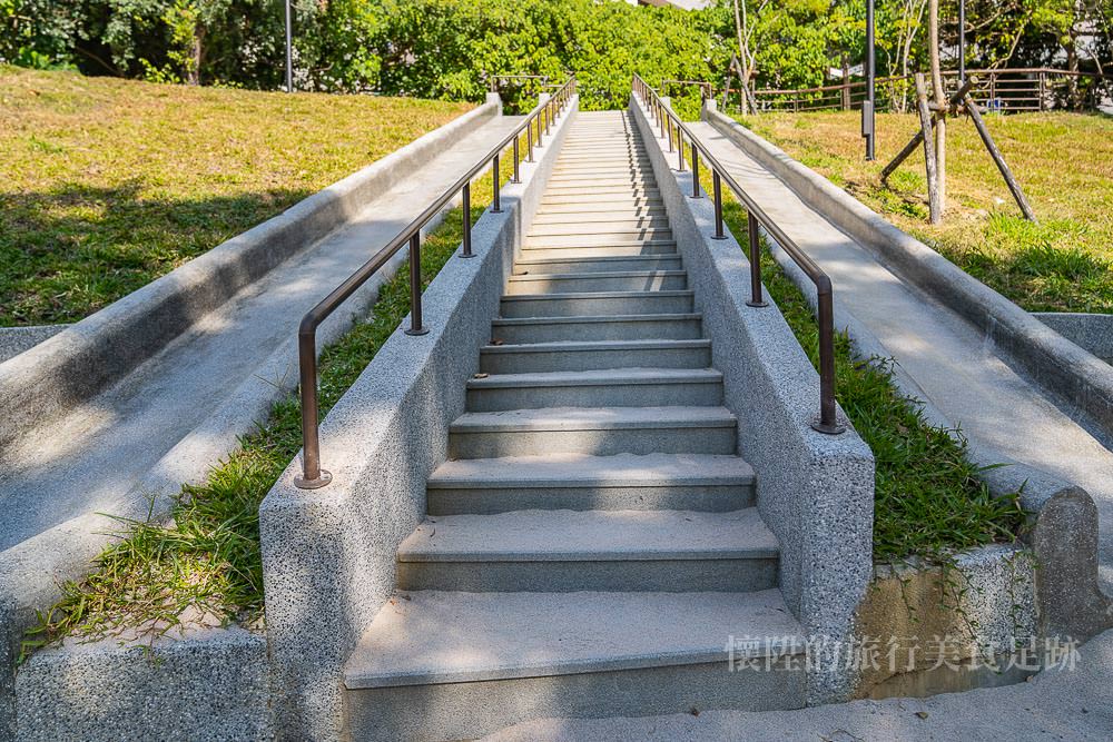 【台南景點】台南永康最新地景溜滑梯，體驗從山坡溜下的極速快感：永康祥和公園